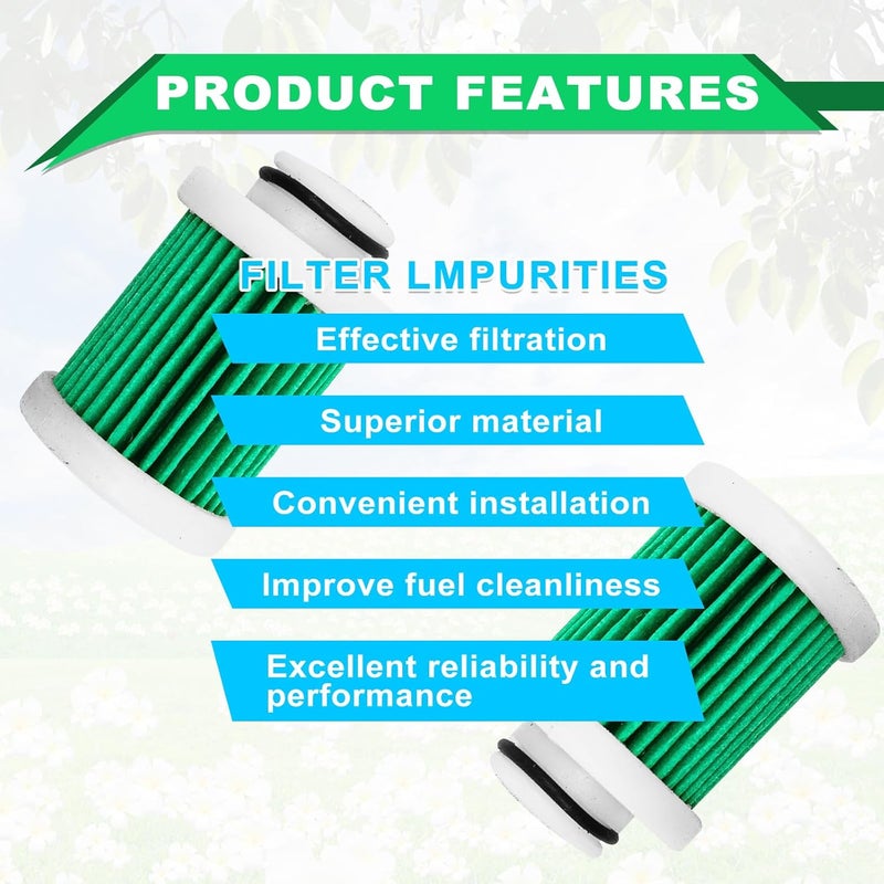 RBOKO 2 PCS 6D8-WS24A-00-00 Fuel Filter Element Compatible with Yamaha F40A F50 T50 F60 T60 F70 F90 F115 Outboard Motor (2004 and Later) - Image 5